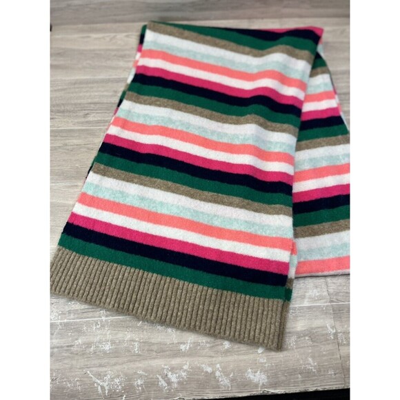 J.Crew Women's Extra soft Colorful Striped Scarf One SZ New With Tags - Picture 1 of 2